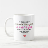 A Truly Great Speech Therapist – Personalized Name コーヒーマグカップ (左)