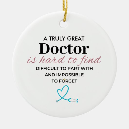 A Truly GreatA Truly Great Doctor – Personalized セラミックオーナメント (正面)