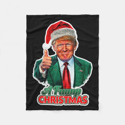 A Trump Christmas Tank Top  フリースブランケット (正面)