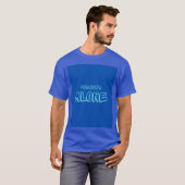 A Tshirt of blue colour. Tシャツ (正面フル)