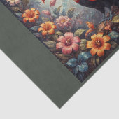 A tucan bird in the jungle with flowers 薄葉紙 (詳細)