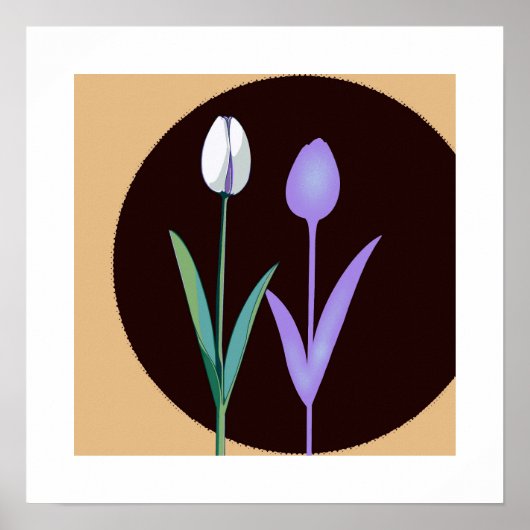 A tulip and its shadow — but with a twist. ポスター (正面)