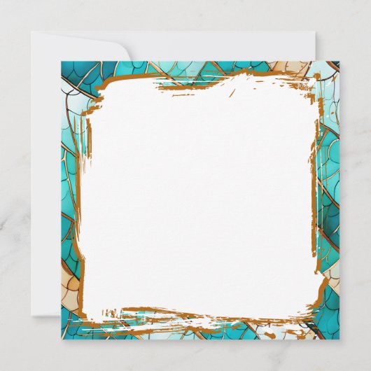 A Turquoise and Gold Dragon Mystical カード (裏面)