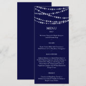 A Twinkle Lightsメニュー（ネイビー） メニュー (正面/裏面)