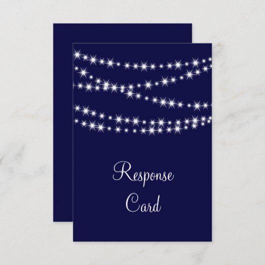 A Twinkle Lights RSVP (navy) (正面/裏面)