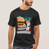 A Two Paw Feast Adorable Kitten Cat Kitty Burger D Tシャツ (正面)