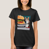 A Two Paw Feast Adorable Kitten Cat Kitty Burger D Tシャツ (正面)