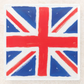 A union jack glass coaster  ガラスコースター (正面)
