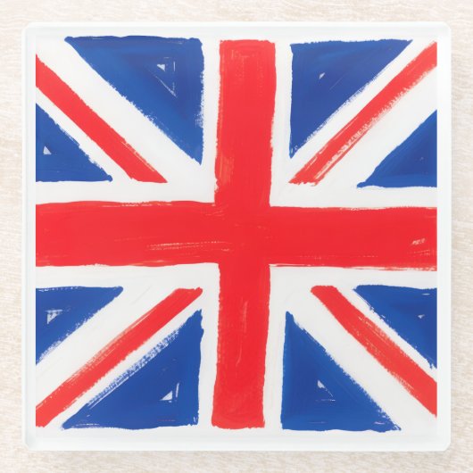 A union jack glass coaster  ガラスコースター (正面)