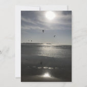 A unique beach wedding invitation  招待状 (裏面)