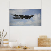 A US Air Force B-52 Stratofortress in flight ポスター (キッチン)