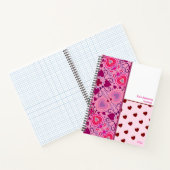 A Valentine's Day Hearts Pattern Notebook ノートブック (内部)