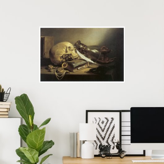 A Vanitas Still Life, 1645 ポスター (ホームオフィス)