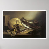 A Vanitas Still Life, 1645 ポスター (正面)