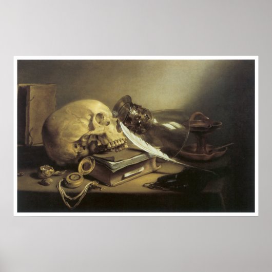A Vanitas Still Life, 1645 ポスター (正面)