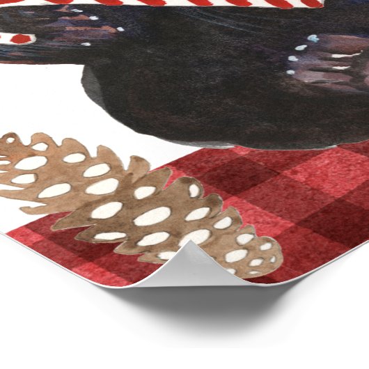 A Very Beary Christmas with Pinecones ポスター (角)