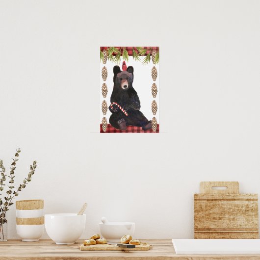 A Very Beary Christmas with Pinecones ポスター (キッチン)