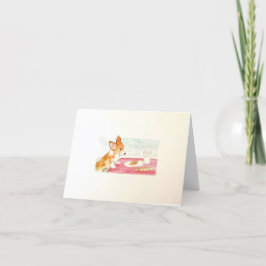 A Very Corgi Christmas Card - 空白の Holiday Card シーズンカード