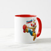 A very funny clown on stage. マグカップ (正面右)