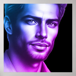 A Very Handsome Young Man on a 24x24 Wall Poster ポスター
