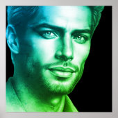 A Very Handsome Young Man on a 24x24 Wall Poster ポスター (正面)