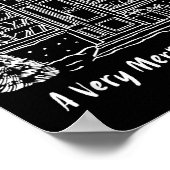 A Very Merry Bookmas Cozy Christmas Bookstore Holi ポスター (角)