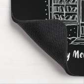 A Very Merry Bookmas Cozy Christmas Bookstore Holi マウスパッド (コーナー)