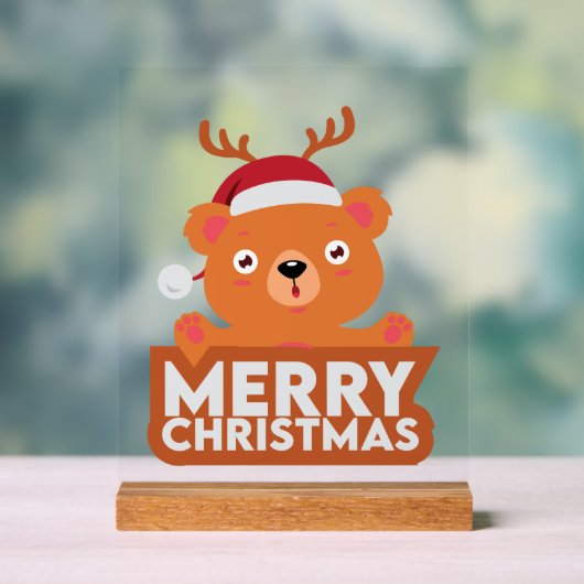 A Very Merry Christmas アクリルサイン (ニュートラル)