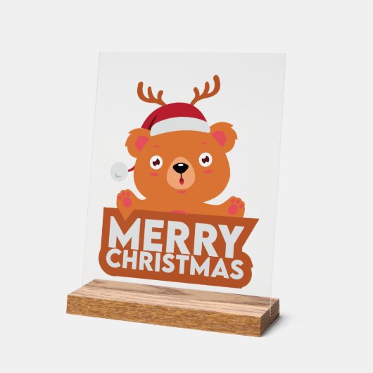 A Very Merry Christmas アクリルサイン (傾斜)