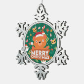 A Very Merry Christmas  スノーフレークピューターオーナメント (右)