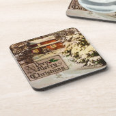 A Very Merry Christmas Classic Traditional Winter  コースター (左側)