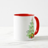 A Very Merry Christmas Tree and Gifts Holiday Mug マグカップ (正面右)