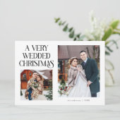 A Very Wedded Christmas Newlywed Photo White シーズンカード (スタンド正面)