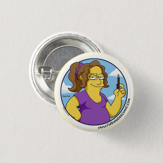 A Very Yellow Dee Homage 缶バッジ (正面&裏面)