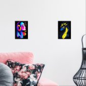 A vibrant and colorful profile of a person wearing (リビング)