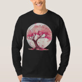 A Vibrant and Inspiring Cherry Blossom Sphere Tree Tシャツ (正面)