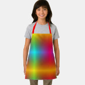A vibrant apron with a rainbow gradient pattern エプロン (インサイチュ)