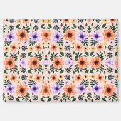 A vibrant floral pattern features orange  マグネット (正面)