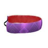A vibrant headband with a geometric purple pattern アスレチックヘッドバンド (左)