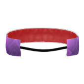 A vibrant headband with a geometric purple pattern アスレチックヘッドバンド (裏面)
