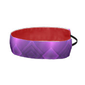 A vibrant headband with a geometric purple pattern アスレチックヘッドバンド (右)
