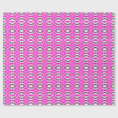 A vibrant hot pink classic trendy pattern design ラッピングペーパー (フラット)