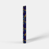 A vibrant iPhone case with a dark blue background iPhoneケース (右側面)