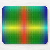 A vibrant mouse pad featuring a symmetrical rainbo マウスパッド (正面)