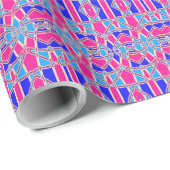A vibrant multicolor classic trendy pattern design ラッピングペーパー (ロールコーナー)