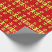 A vibrant multicolor classic trendy pattern design ラッピングペーパー (角)