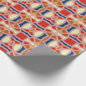 A vibrant multicolor classic trendy pattern design ラッピングペーパー (角)