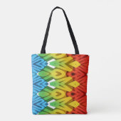 A vibrant trendy colorful classic zigzag pattern   トートバッグ (裏面)