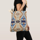A vibrant trendy multicolor seamless pattern  tote トートバッグ (クローズアップ)