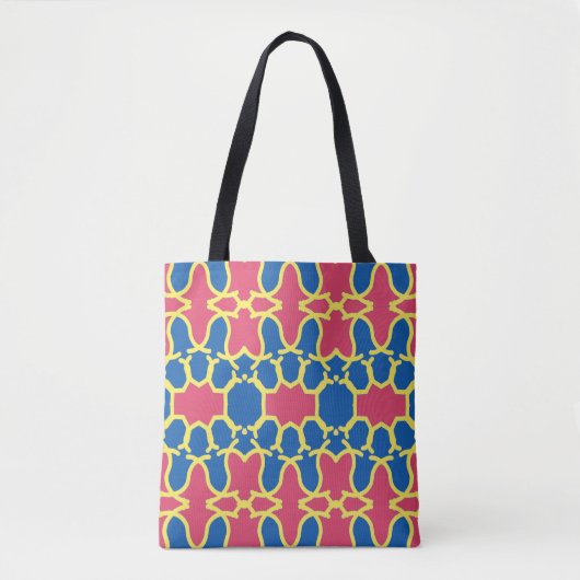 A vibrant trendy multicolor seamless pattern tote トートバッグ (正面)